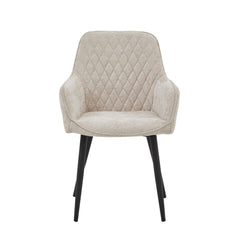 Beverly Eetkamerstoel - Beige Chenille