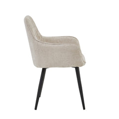 Beverly Eetkamerstoel - Beige Chenille