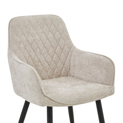 Beverly Eetkamerstoel - Beige Chenille