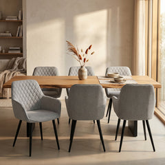 Beverly Dining Chair - Beige Woven