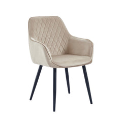 Beverly Eetkamerstoel - Beige Velvet