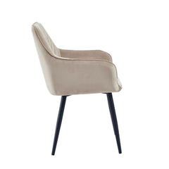 Beverly Eetkamerstoel - Beige Velvet