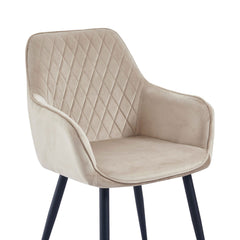 Beverly Eetkamerstoel - Beige Velvet