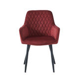 Beverly Dining Chair – Bordeaux Velvet