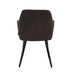 Beverly Eetkamerstoel - Bruin Microfiber