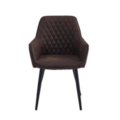 Beverly Eetkamerstoel - Bruin Microfiber