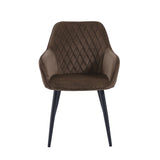 Beverly Eetkamerstoel - Bruin Velvet