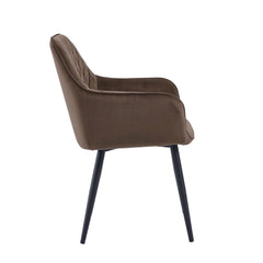 Beverly Eetkamerstoel - Bruin Velvet