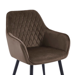Beverly Eetkamerstoel - Bruin Velvet