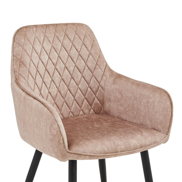 Beverly Eetkamerstoel - Champagne Adore Velvet