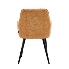 Beverly Eetkamerstoel - Cognac Microfiber