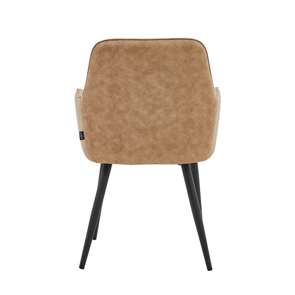 Beverly Dining Chair - Beige Microfiber