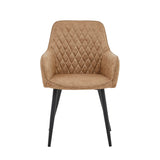 Beverly Eetkamerstoel - Beige - Mikrofaser