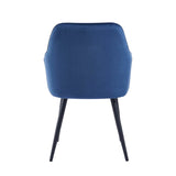 Beverly Eetkamerstoel - Blauw Velvet