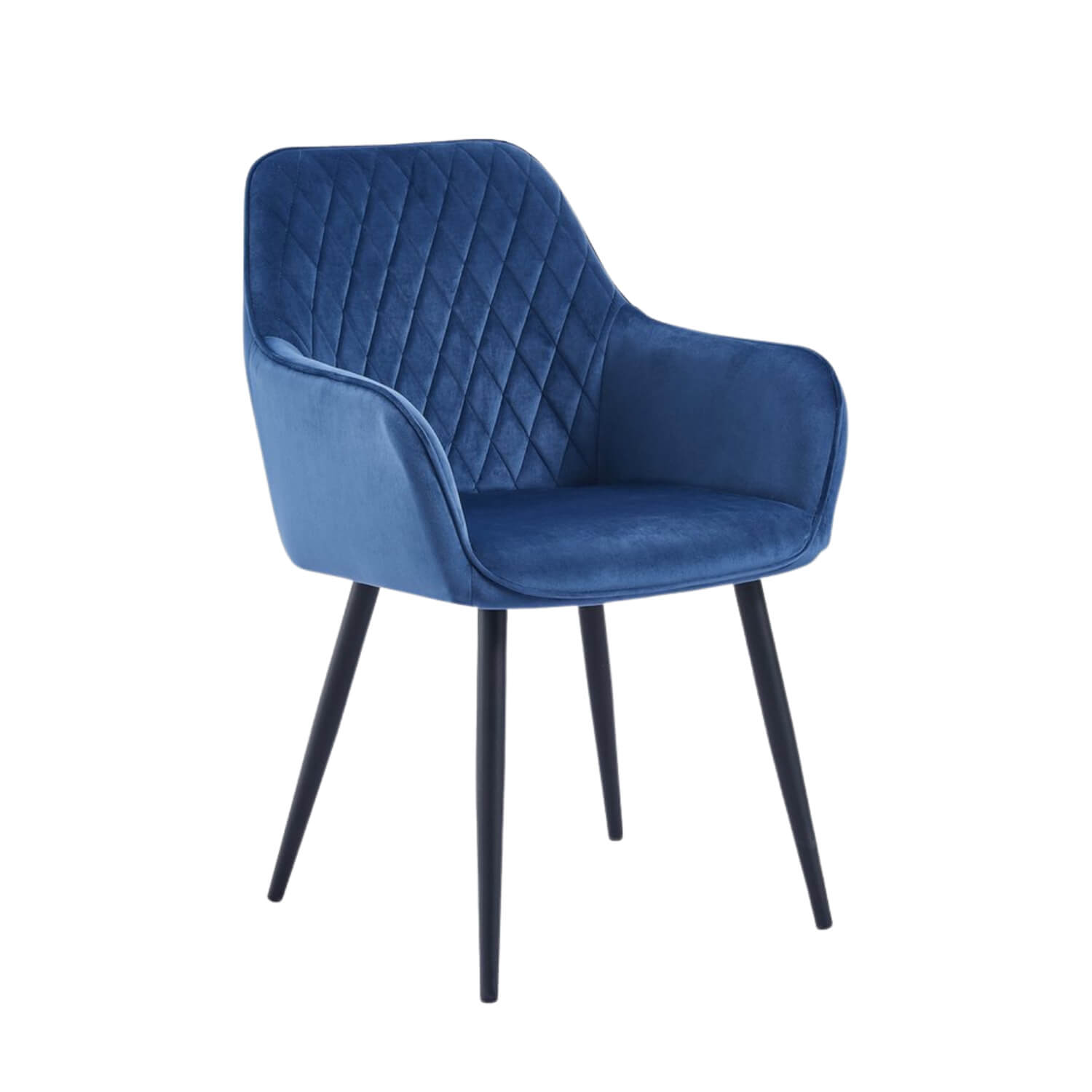 Beverly Esszimmerstuhl - Blauer Samt