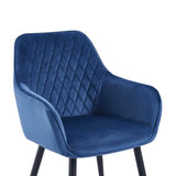 Beverly Esszimmerstuhl - Blauer Samt