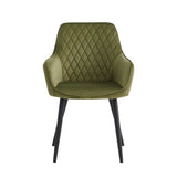 Beverly Esszimmerstuhl - Grüner Samt