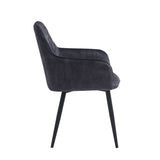 Beverly Eetkamerstoel - Grijs Adore Velvet