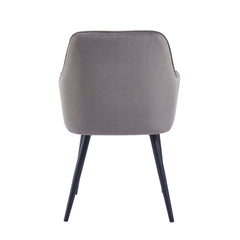Beverly Eetkamerstoel - Grijs Velvet