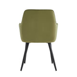 Beverly Dining Chair - Olive Green Velvet