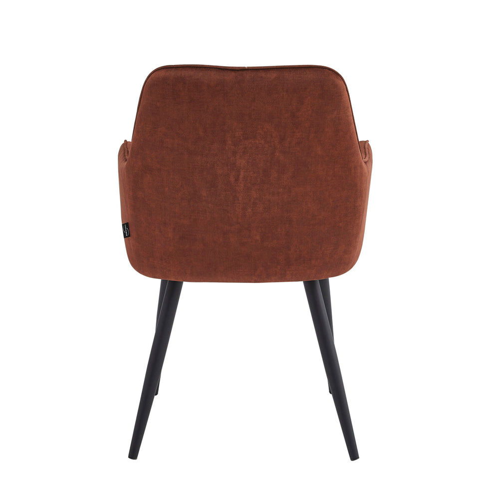 Beverly Esszimmerstuhl - Oxidroter Adore-Samt