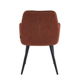 Beverly Esszimmerstuhl - Oxidroter Adore-Samt