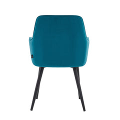 Beverly Eetkamerstoel - Petrol Velvet