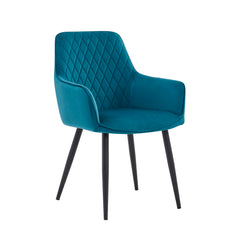 Beverly Eetkamerstoel - Petrol Velvet