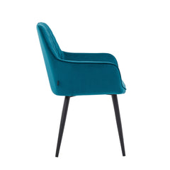 Beverly Eetkamerstoel - Petrol Velvet