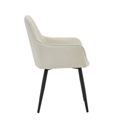 Beverly Sedia Da Pranzo - Boucle Bianco