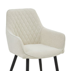 Beverly Sedia Da Pranzo - Boucle Bianco