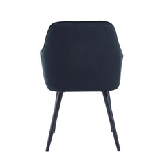 Beverly Sedia Da Pranzo - Velluto Nero