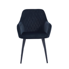 Beverly Sedia Da Pranzo - Velluto Nero