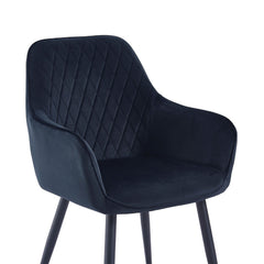 Beverly Sedia Da Pranzo - Velluto Nero