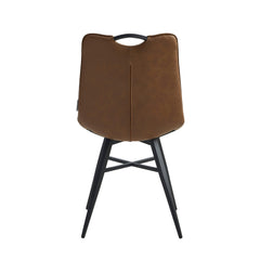 Bloq Dining Chair - Cognac Pu