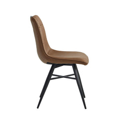 Bloq Dining Chair - Cognac Pu