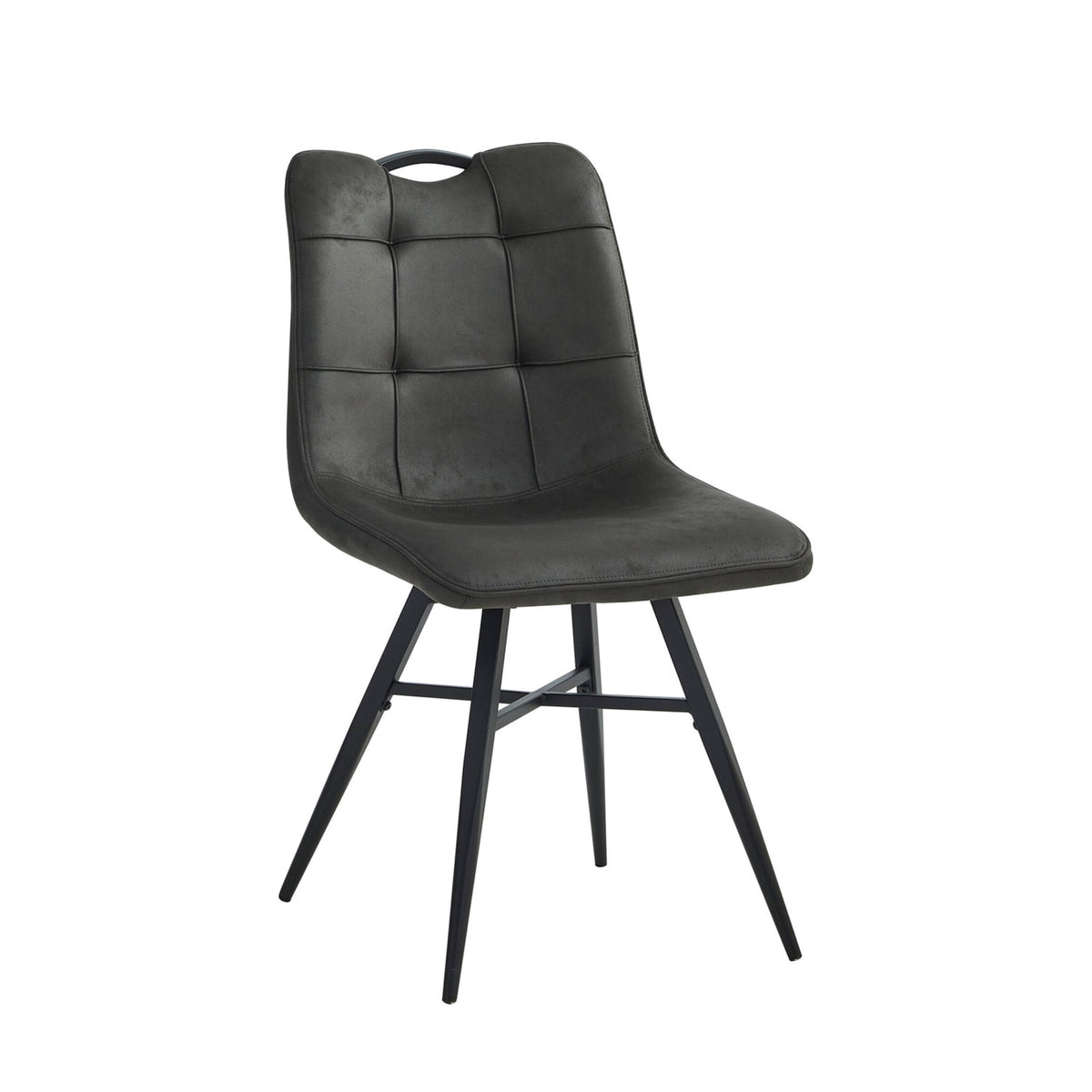 Bloq Eetkamerstoel - Antraciet Microfiber