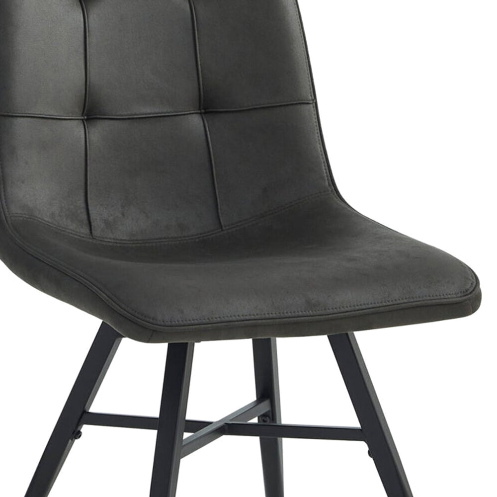 Bloq Eetkamerstoel - Antraciet Microfiber