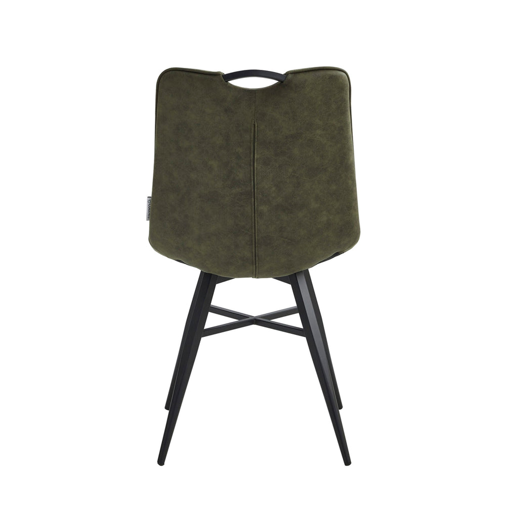 Bloq Eetkamerstoel - Groen Microfiber