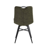 Bloq Eetkamerstoel - Groen Microfiber
