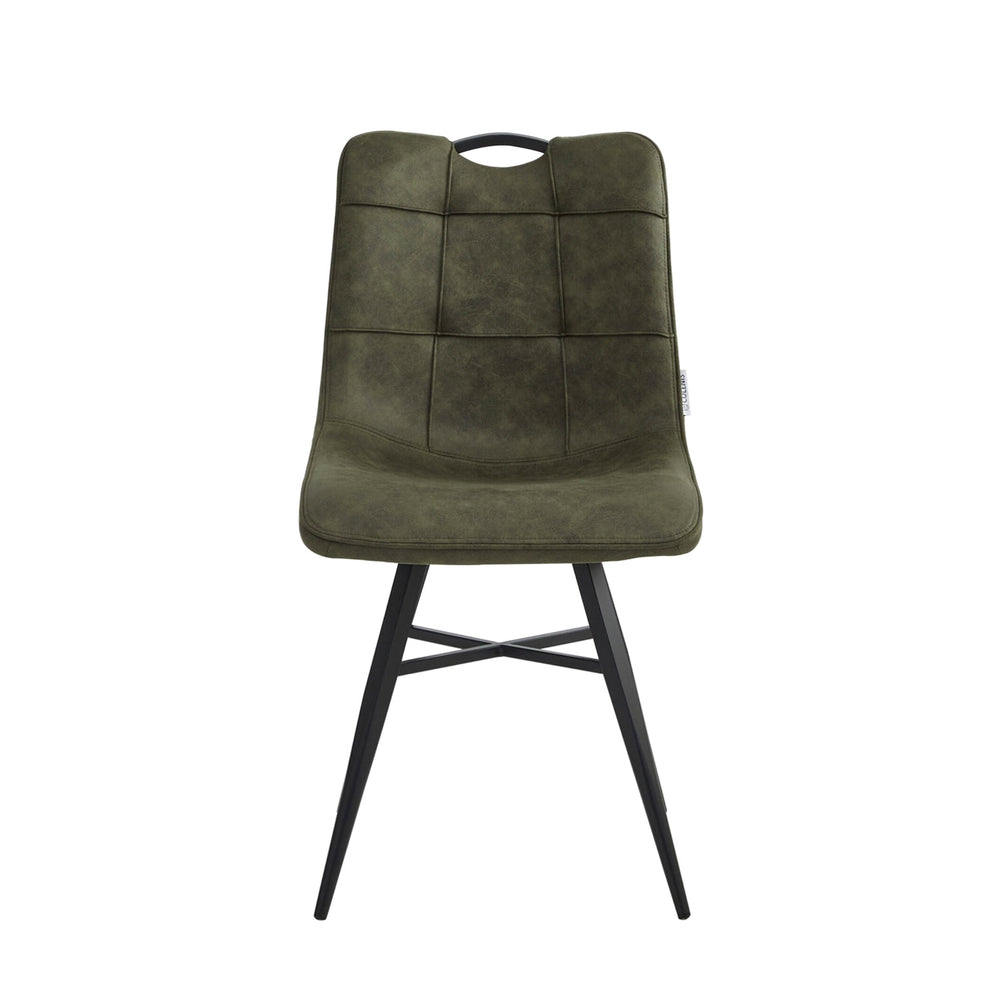 Bloq Eetkamerstoel - Groen Microfiber