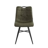Bloq Eetkamerstoel - Groen Microfiber