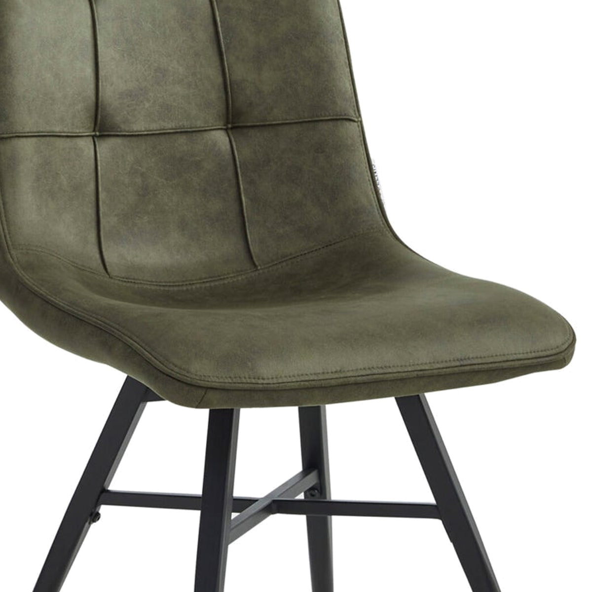 Bloq Eetkamerstoel - Groen Microfiber