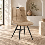 Bloq Eetkamerstoel - Sand Microfiber