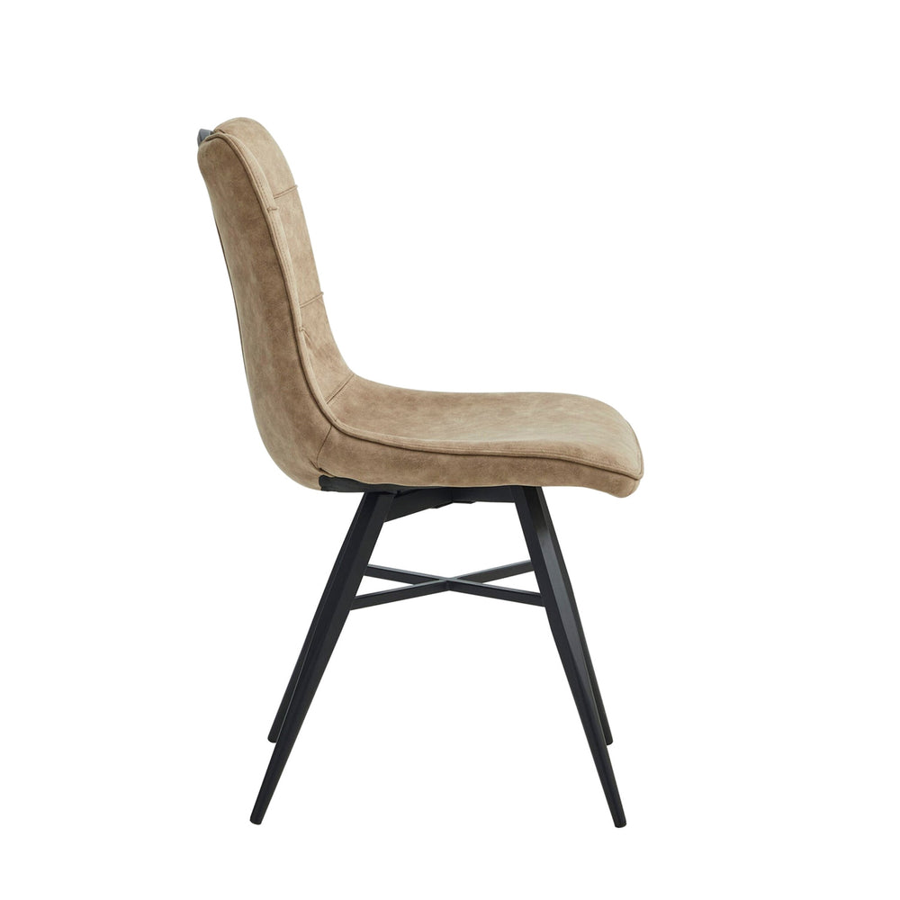 Bloq Eetkamerstoel - Sand Microfiber
