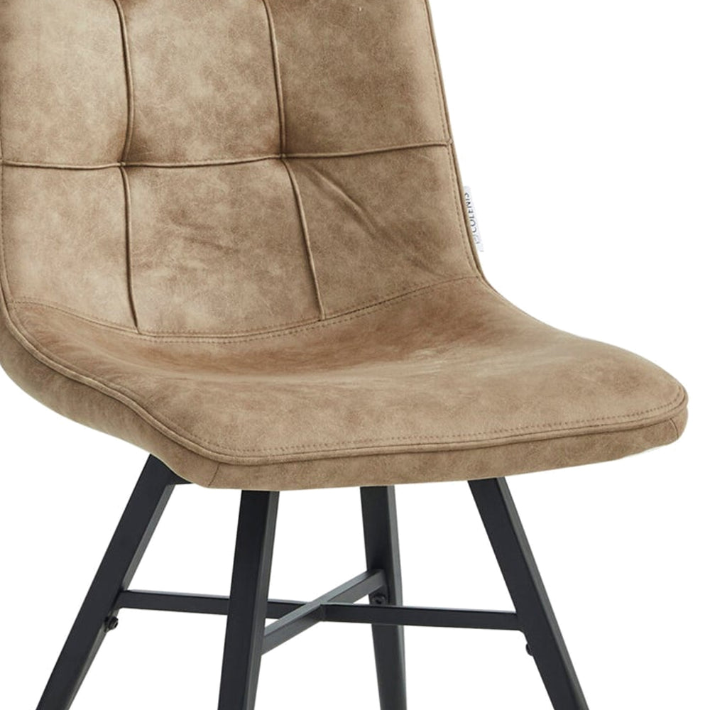 Bloq Eetkamerstoel - Sand Microfiber