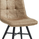 Bloq Eetkamerstoel - Sand Microfiber