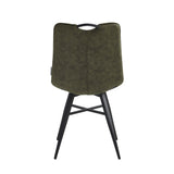 Bloq Dining Chair - Green Microfiber