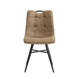 Bloq Dining Chair - Sand Microfiber