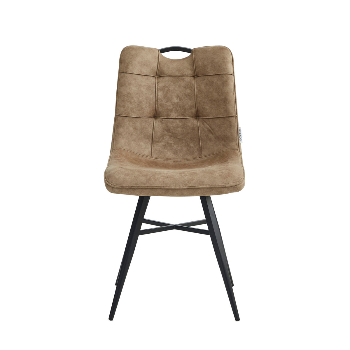 Bloq Dining Chair - Sand Microfiber